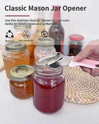 Mason jar opener no lid dents or damage multi-purpose easy twist manual  handh