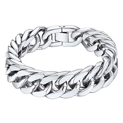 Men's Cuban Curb Biker Bracelet