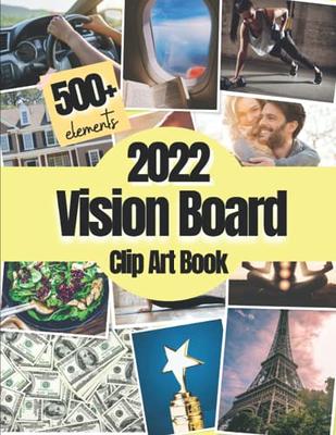 Vision Board Clip Art Book For Black Girls: Over 140 Pictures, Quotes and  Words Vision Board Kit for Kids Supplies for Black Girls To Manifest Their