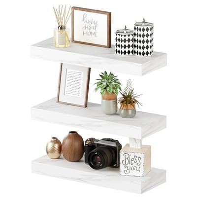 Anant Invisible Conceal Floating Book Shelf (Color : White) (Pack of 3)