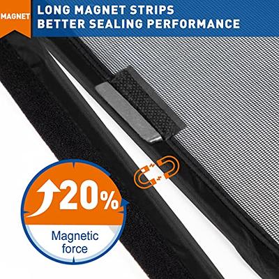 MAGZO Magnetic Screen Door Fit Door Size 72 x 80 Inch, Screen Size