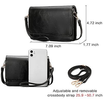 BROMEN Crossbody Bags for Women Small Cell Phone Shoulder Bag Wristlet  Wallet Clutch Purse