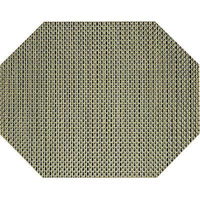 Front of the House Metroweave 14 x 11 Gold Basketweave Woven Vinyl  Octagon Placemat - 12/Pack - Yahoo Shopping