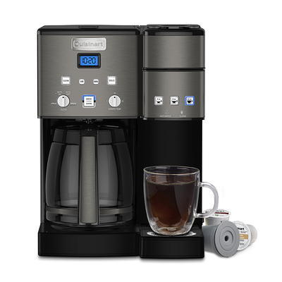 Commercial Chef Coffee Maker, Drip Coffee Maker with Pour Over Filter, 5 Cup Coffee Maker with 0.75L Water Tank, Brews in 6 Minutes