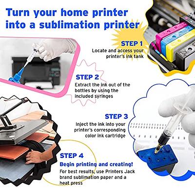 Printers Jack Sublimation Paper 100 Sheets 13 x 19 120 gsm for Any Epson  Sawgrass Inkjet Printer with Sublimation Ink for T-shirt, Ceramic, Mouse  Pad, Towel DIY Unique Gifts - Yahoo Shopping