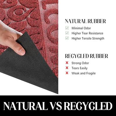 Yimobra Welcome Front Door Mat Outdoor, Heavy Duty Durable Non Slip Doormats,  Rubber Backing, Low-Profile Entrance Rugs, Absorbent Resist Dirt, Easy  Clean Patio Garage Floor Mats, 29.5X17, Wine Red - Yahoo Shopping