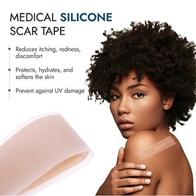 2x Silicone Sheets Care Flatten Effective Scars Removal Sheets for Women