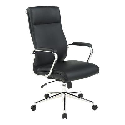 Maykoosh White High Back Executive Premium Faux Leather Office Chair with Back Support, Armrest and Lumbar Support