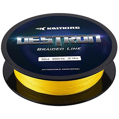  KastKing Superpower Braided Fishing Line,Yellow,80 LB