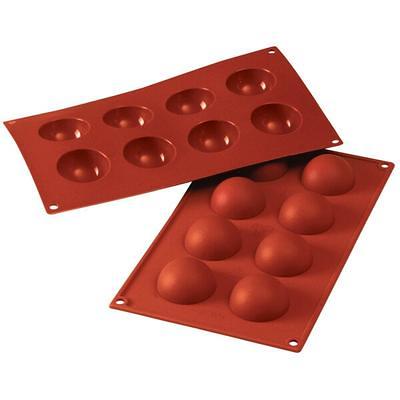 Silikomart SF004 SiliconFLEX 8 Compartment Half Spheres Silicone