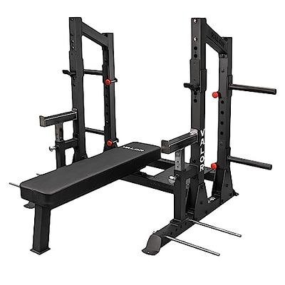 Valor Fitness Competition Bench Press Rack with Safety Spotter