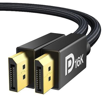 IVANKY VESA Certified Displayport Cable 2.1, 16K DP Cable [16K@60Hz,  8K@120Hz, 4K@240Hz], 80Gbps DisplayPort 2.1 Cable Support HDR10, HDCP, 3D,  DSC 1.2a, Compatible Gaming Monitor, TV, Graphics(6.6ft) - Yahoo Shopping