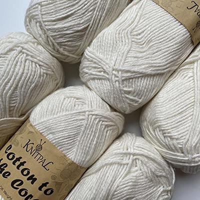 Cotton to The Core Knit & Crochet Yarn, Soft for Babies, (Free Patterns), 6  skeins, 852 yards/300 Grams, Light Worsted Gauge 3, Machine Wash (Orange  Creamsicle)