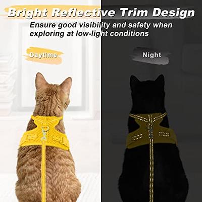 Supet Cat Harness and Leash Escape Proof for Walking, Adjustable for Large  and Small Kittens Dogs