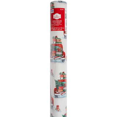 LeZakaa Reversible Christmas Wrapping Paper - Jumbo Roll - Santa Claus & Red  Plaid - 24 inches x 100 Feet (200 sq.ft.) - Yahoo Shopping