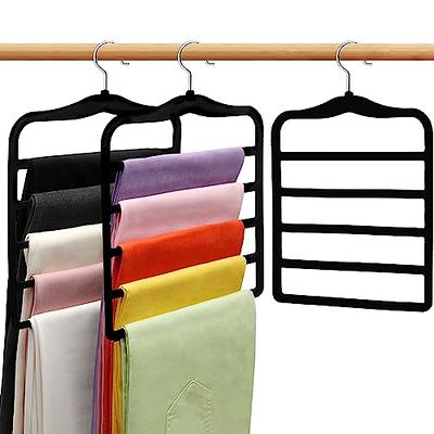 Velvet Pants Hanger Space Saving Non-Slip Pants Rack Hanger, Skirt