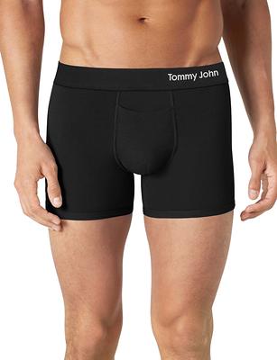 Tommy John Men's Cool Cotton 4 Boxer Briefs - 2 Pack, Large, Black/Black  - Yahoo Shopping