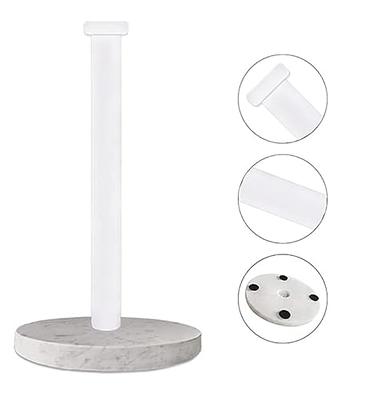 Paper Towel Holder Countertop, Stainless Steel Standing Paper Towel Roll  Holder for Kitchen Bathroom, with Weighted Base Suction Cups for One-Handed  Operation(Silver) 