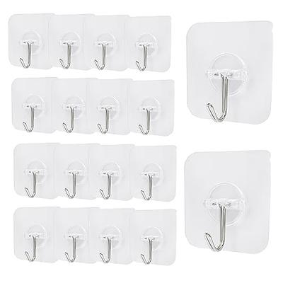 Rise age Adhesive Hooks Heavy Duty Waterproof in Shower Hooks for Hanging  Loofah, Towels, Clothes, Robes for Bathroom Removable Adhesive Wall Hooks