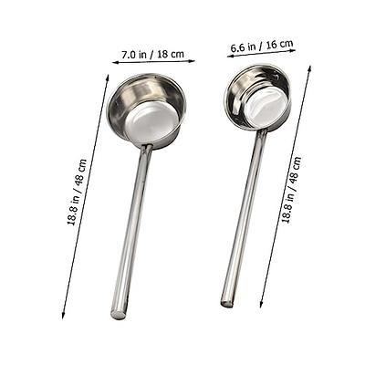 OFFSCH 2pcs Stainless Steel Spoons Stainless Steel Ladle Wok Spoon  Stainless Steel Silver Water Scoop Water Ladle Kitchen Water Ladle Water Spoon  Metal Shengshui Small Tools Wok Ladle - Yahoo Shopping