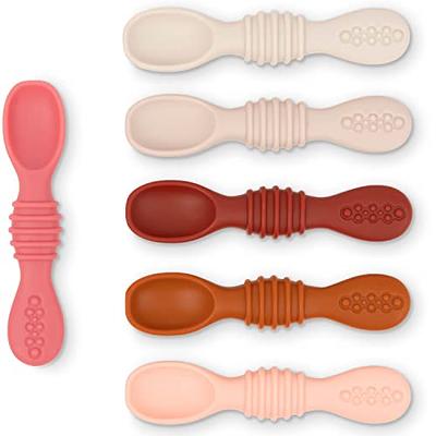 Simka Rose Silicone Baby Spoons Self Feeding 6 Months - First