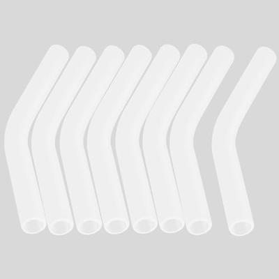 HINZIC 12Pcs Reusable Silicone Straw Tips 5/16Wide(8mm Outer Diameter)  Multi-color Food Grade Rubber Straw Covers Flex Elbow Hydraflow Straw