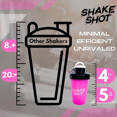 Shake Shot - Pink/Black- 4oz Mini Shaker Bottle for Pre Workout, Creatine,  & Small Scoop Supplements…See more Shake Shot - Pink/Black- 4oz Mini Shaker