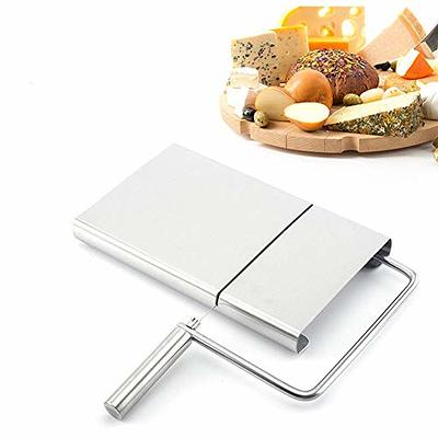 Hard Cheese Slicer Adjustable Stainless Steel Wire Cutter Kitchen Cooking  Tool.