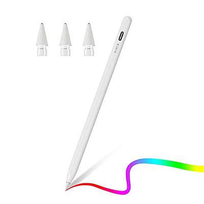 Stylus Pen for iPad 9th&10th Generation-2X Fast Charge Active Pencil  Compatible with 2018-2023 Apple iPad Pro11&12.9'', iPad Air 3/4/5,iPad  6-10,iPad