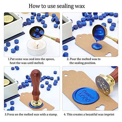 Yoption Letter M Wax Seal Stamp Kit, Vintage Electroplated Bronze Alphabet  Initial Letter Sealing Stamp with Sealing Wax Sticks Gift Box Set (M)