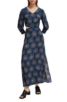 Floral Ruffle Cutout Maxi Dress – Isabella the label