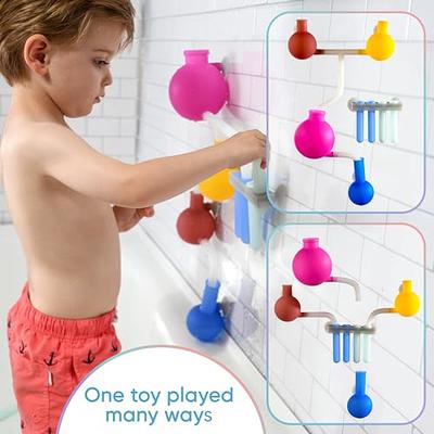 Bath Toys Bathtub Toy for Toddlers Age 2-4 Kids Bath Pipes Toys for 2 3 4 5  Years Boys and Girls Tub Water Toys with Color Box Birthday Gift