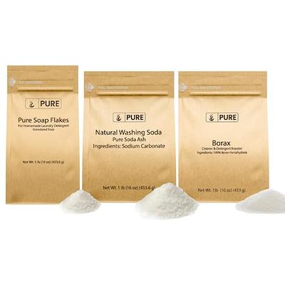 Earthborn Elements Borax Powder, Washing Soda, Soap Flakes (1
