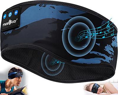 MUSICOZY Sleep Headphones 3D Bluetooth 5.2 Headband Sleeping Headphones,  Wireless Music Eye Sleep Mask Earbuds for Side Sleepers Cool Tech Gadgets  Unique Gifts, Built-in Ultra Soft Thin Speakers 