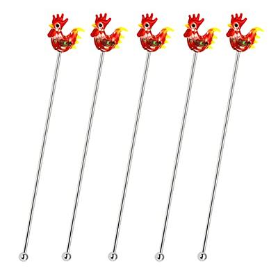 Stainless Steel Flower Reusable Coffee Stirrers Swizzle Sticks