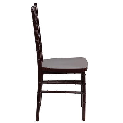 Flash Furniture Hercules Premium Series Resin Stacking Chiavari Chair Black