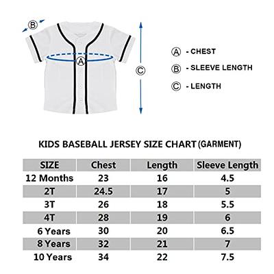 TOPTIE Boys Baseball Jersey, Kids Button Down Jersey T-Shirt Softball-Red  White-3T - Yahoo Shopping