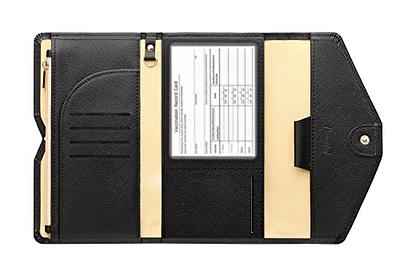 Passport Cover With Rfid Blocking, Multi-card Travel Passport Wallet  Organizer