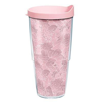 Tervis Straw Lid Made in USA Double Walled Insulated Tumbler Travel Cup  Keeps Drinks Cold & Hot, Fits 10oz Wavy, Black