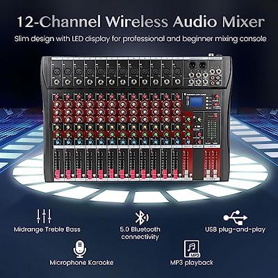 Professional 12 Channels Sound Board Mixer