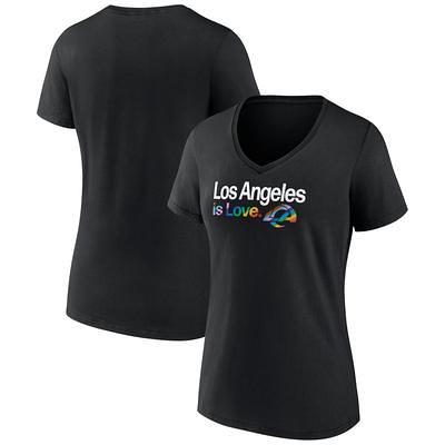 Nike Women's Los Angeles Dodgers Blue Pride V-Neck T-Shirt