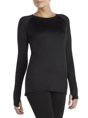 ClimateRight by Cuddl Duds Women's Plush Warmth Crew Neck Base Layer Top, Sizes  XS to XXL - Yahoo Shopping