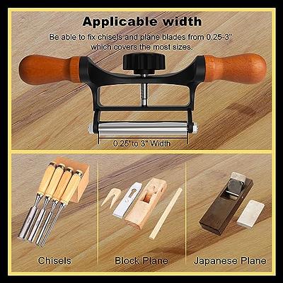 KERYE Honing Guide for Wood Chisel Set and Hand Planer, Chisel