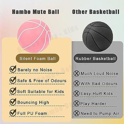 Diameter 24cm Silent Basketball Foam Sports Ball Indoor Mute