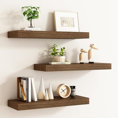 TREOAKWIS Floating Shelves, Oak Nursery Floating Shelves for Wall