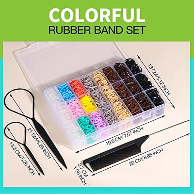 TPU Elastic Rubber Bands Color Hair Bands Rope Ties Disposable