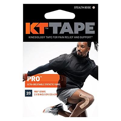 Kinesiology Therapeutic (KT) Tape, Stealth Beige, 20 strips