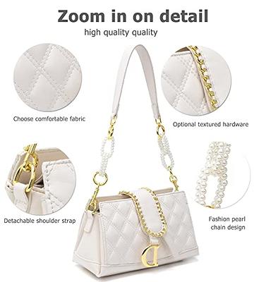 Dasein Women Small Quilted Crossbody Bags Stylish Designer Evening Bag Clutch Purses and Handbags with Chain Shoulder Strap