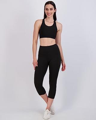 Real Essentials 4-Pack: Womens Plus Just My Size Capri Leggings