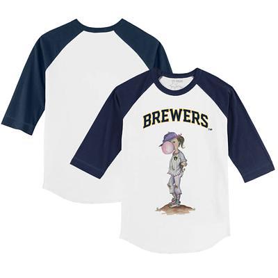 Toddler Tiny Turnip White Atlanta Braves Triple Scoop T-Shirt